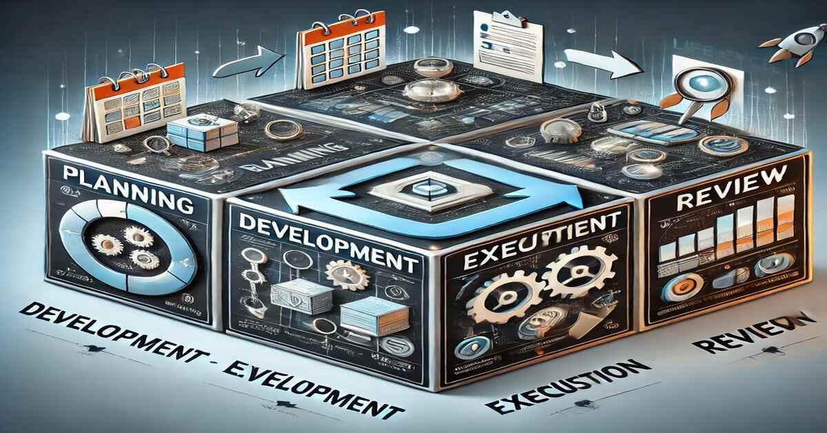 life cycle model four sided box